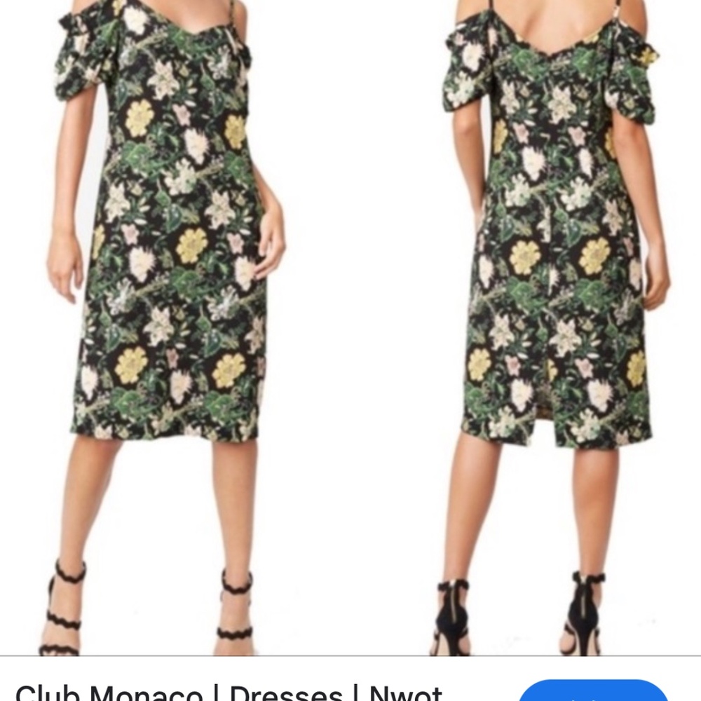 Club Monaco Graciela off shoulder-sleeve dress - Picture 2 of 6